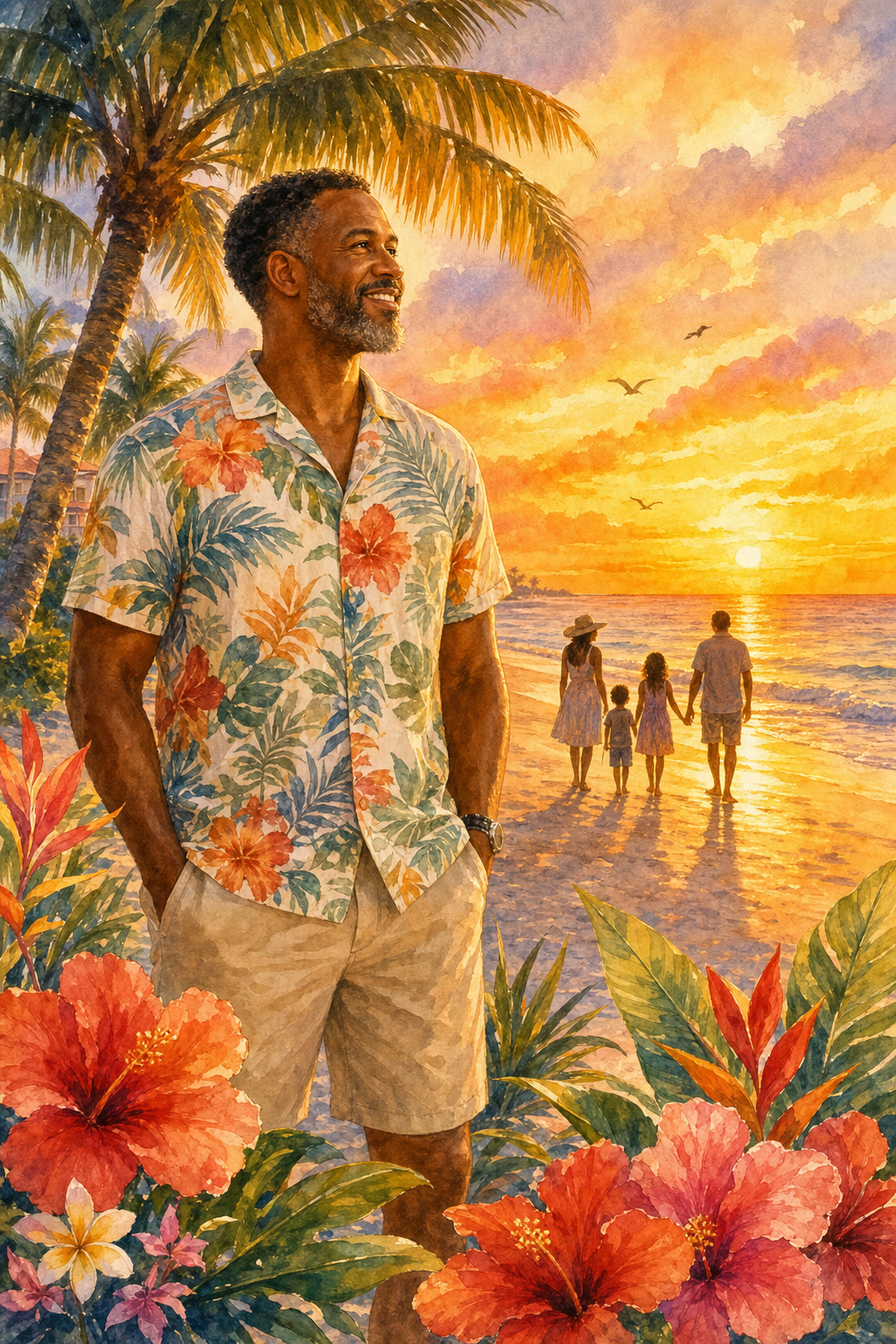 Anthony, your Florida travel guide, standing on a beautiful Florida beach at golden hour